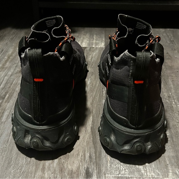 Nike Mens Size 11 React Runner Mid WR ISPA Black/White/Anthracite AT3143-001 - Picture 4 of 6